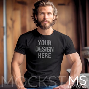 Gildan 64000 Mockup Black Gildan 64000 Mockup Bundle Gildan 64000 Mock Up Mens Mockup Black Mockup Shirt Mockup Gildan Mock Up Black Mockup