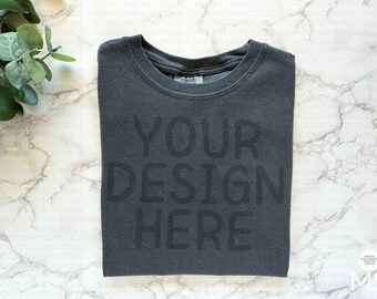PEPPER Comfort Colors C9018 Pepper Comfort Colors Shirt Mockup Grey Comfort Colors Mockup Youth Midweight Tee Gray Comfort Colors 9018 shirt