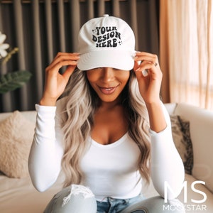Baseball Hat Mockup White Baseball Cap Mockup White Cap Mockup Baseball Cap Template Baseball Hat Mock Ups Christmas Mockup Canva Mockups