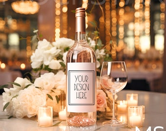 Wine Bottle Label Mockup Bottle Mockup Champagne Label Mockup White Label Mockup Bottle Mockup Bachelorette Mockup Bundle Wine Bottle Mockup