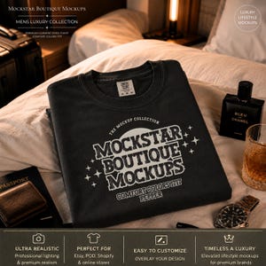 Comfort Colors 1717 ブラックTシャツモックアップ ユニセックス メンズシャツモックアップ ラグジュアリーメンズウェア マスキュリンライフスタイルモックアップ Etsy POD用サイズ＆ケアチャート