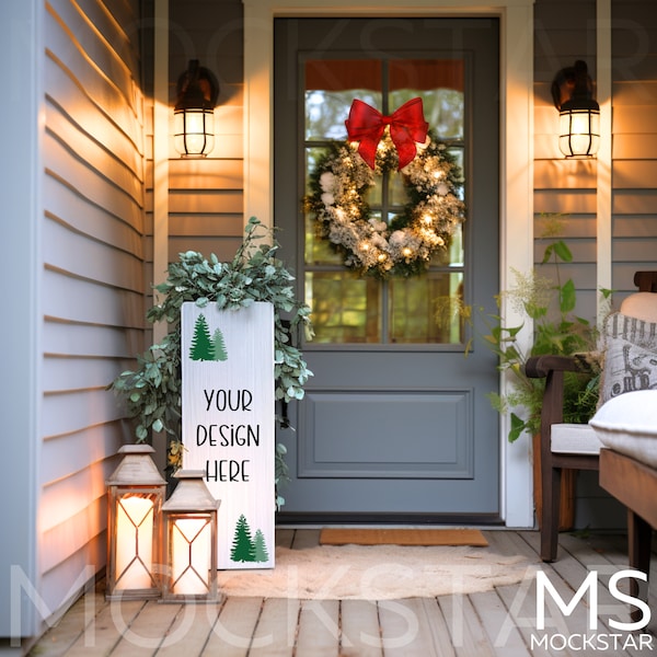 Wood Sign Mockup Front Porch Sign Mock up Welcome Sign Mockup Christmas Mockup Farmhouse Wood Sign Mock Ups Fall Mockup Halloween Mockup