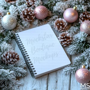 Spiral Notebook Mockup Blank Spiral Notebook Mock up Planner Mockup Christmas Mockup Bundle Journal Mockup Cook Book Mockup Mockups Mock ups