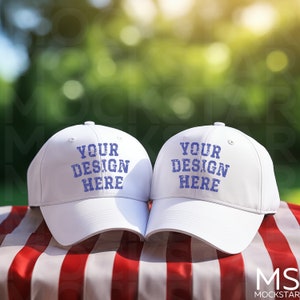 Baseball Hat Mockup Bundle White Baseball Cap Mockup White Cap Mockup Baseball Cap Mock up Bundle Baseball Hat Mock Ups 4th of July Mockup