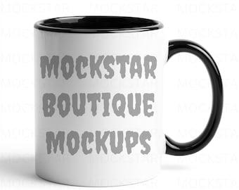 Coffee Mug Mockup Black Handle Mug Mockups Tumbler Mockup Black Coffee Cup Mock up Spooky Halloween Mockups Blank Mug Mock up Fall Mockups