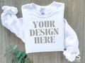 Gildan 18000 Mockup Sweatshirt Mockup Gildan White Sweatshirt Mockup Gildan Sweatshirt Mockup Gildan 18000 White Folded Sweatshirt Mock up