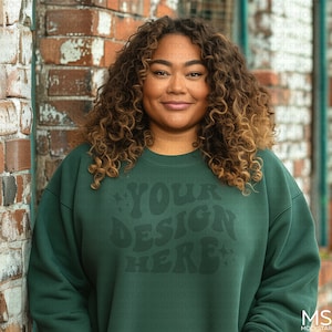 Forest Green 18000 Mockup Bundle Green Sweatshirt Mockups Print on Demand JPG Digital Download tshirt Mockup Green Shirt Mock up Crewneck