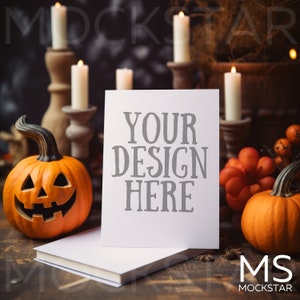 Greeting Card Mockup White Invitation Mockup Bundle Stationary Mockup Card Mock Up Bundle Canva Mockup Halloween Mockup 5x7 Card Mockups