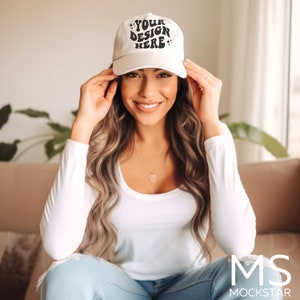 Baseball Hat Mockup White Baseball Cap Mockup White Cap Mockup Baseball Cap Template Baseball Hat Mock Ups Christmas Mockup Canva Mockups