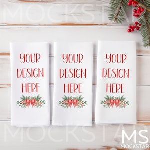 Towel Mockup White Kitchen Towel Mockup White Tea Towel Mockup Christmas Mockup Kitchen Hand Towel Mock ups Fall Mockup Blank Towel Mock ups