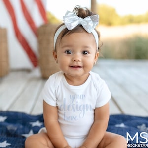 Infant Bodysuit Mock ups White Baby Bodysuit Mockup Bodysuit 4th of July Mockup Bundle Kids Mockups Kids Mock up Bundle Kids Tshirt Mockup