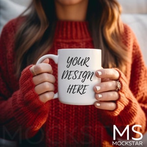 Mug Mockup White Coffee Cup Mockup Bundle Christmas Mockups Modern Blank Coffee Mug Mockup Coffee Cup Template Woman Holding Coffee Mug Mock