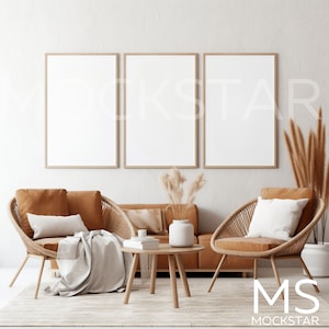 Wood Frame Mockup Bundle Square Poster Mockup Home Interior Mockup Minimalist Mockup Digital Frames Frame Mock Up Set of 3 Frame Mockup Wood
