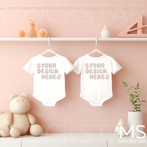 Infant Bodysuit Mock ups White Baby Bodysuit Mockup Bodysuit Mockup Bundle Kids Styled Photography Kids Mock up Bundle Kids Tshirt Mockup