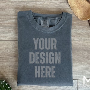 Comfort Color C1717 Pepper Shirt Comfort Color Mockup C1717 Mockup Flat Lay Mockup Pepper Shirt Mock Studio Mockup Boho Mockup CC Mockup