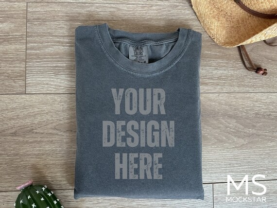 Comfort Color C1717 Pepper Shirt Comfort Color Mockup C1717 Mockup Flat Lay Mockup Pepper Shirt Mock Studio Mockup Boho Mockup CC Mockup