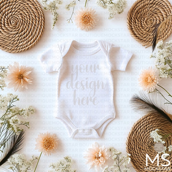 Infant Bodysuit Mock ups WHITE Baby Bodysuit Mockup Bodysuit Mockup Bundle Kids tshirt Mockup Kids Shirt Mock up Bundle Kids Tshirt Mockup