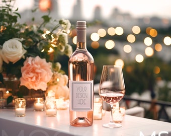 Wine Bottle Label Mockup Bottle Mockup Champagne Label Mockup White Label Mockup Bottle Mockup Bachelorette Mockup Bundle Wine Bottle Mockup