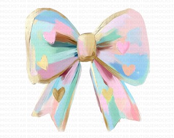 Easter PNG Easter  Brushstroke Coquette Bow PNG Coquette Bow Easter Shirt png Pink Bow png Designs Coquette Bow Sublimation png Files