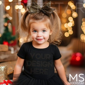 Kids Bella Canvas 3001 Black Kids Shirt Mockup Bundle T-Shirt Mock up Christmas Mockup Toddler Black Tshirt Mock Ups Tshirt Mockup Bundle