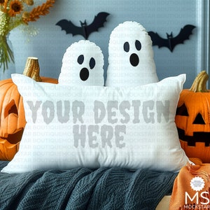 Pillow Mockup White Cushion Mockup Halloween Mockup Home Interior Mockup Bundle Styled Photography Fall MockUp JPG Digital Download Mock ups