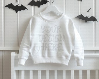 Gildan 18000 Mockup White Kids Sweatshirt Mockup Halloween Mockup Bundle Kids tshirt Mockup Hoodie Mockup Fall Mockup Shirt Mockups Crewneck