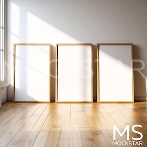 Wood Frame Mockup Bundle Square Poster Mockup Home Interior Mockup Minimalist Mockup Digital Frames Frame Mock Up Set of 3 Frame Mockup Wood