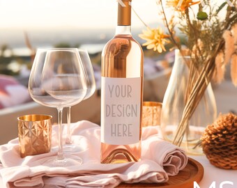 Wine Bottle Label Mockup Bottle Mockup Champagne Label Mockup White Label Mockup Bottle Mockup Bachelorette Mockup Bundle Wine Bottle Mockup