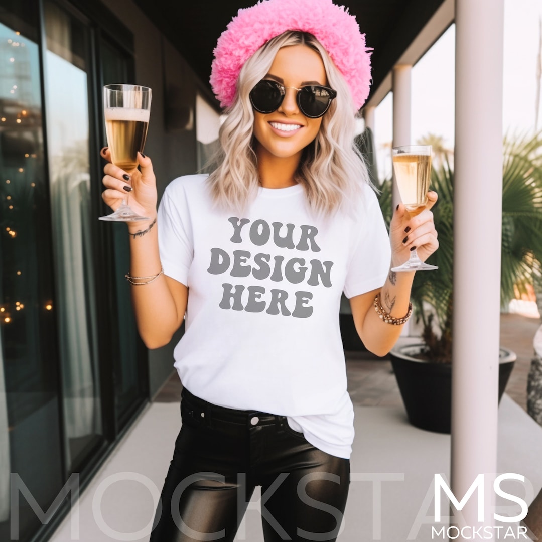 Bella Canvas Mockup White Bella Canvas 3001 Mockup Tshirt Mockup Bundle ...