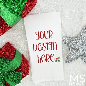Towel Mockup White Kitchen Towel Mockup White Tea Towel Mockup Christmas Mockup Kitchen Hand Towel Mock ups Fall Mockup Blank Towel Mock ups