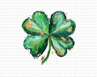 St Patricks Day PNG St Patrick's Day PNG Shamrock png St Patricks  St Patricks Day Shirt png Brush Stroke Shamrock Sublimation Designs