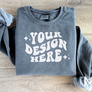 Comfort Color Sweatshirt Mockup Comfort Color 1566 Pepper Mockup Sweatshirt Pepper Mockup Comfort Color 1566 Mockup Bundle Mockup tshirt