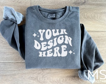 Comfort Color Sweatshirt Mockup Comfort Color 1566 Pepper Mockup Sweatshirt Pepper Mockup Comfort Color 1566 Mockup Bundle Mockup tshirt