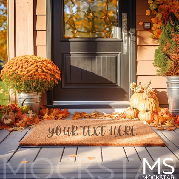 Coir Doormat Mockup Fall Doormat Mockup JPG File Flat Lay Fall Mockup Doormat Mockups Christmas Mockup Bundle Mock ups Styled Photography