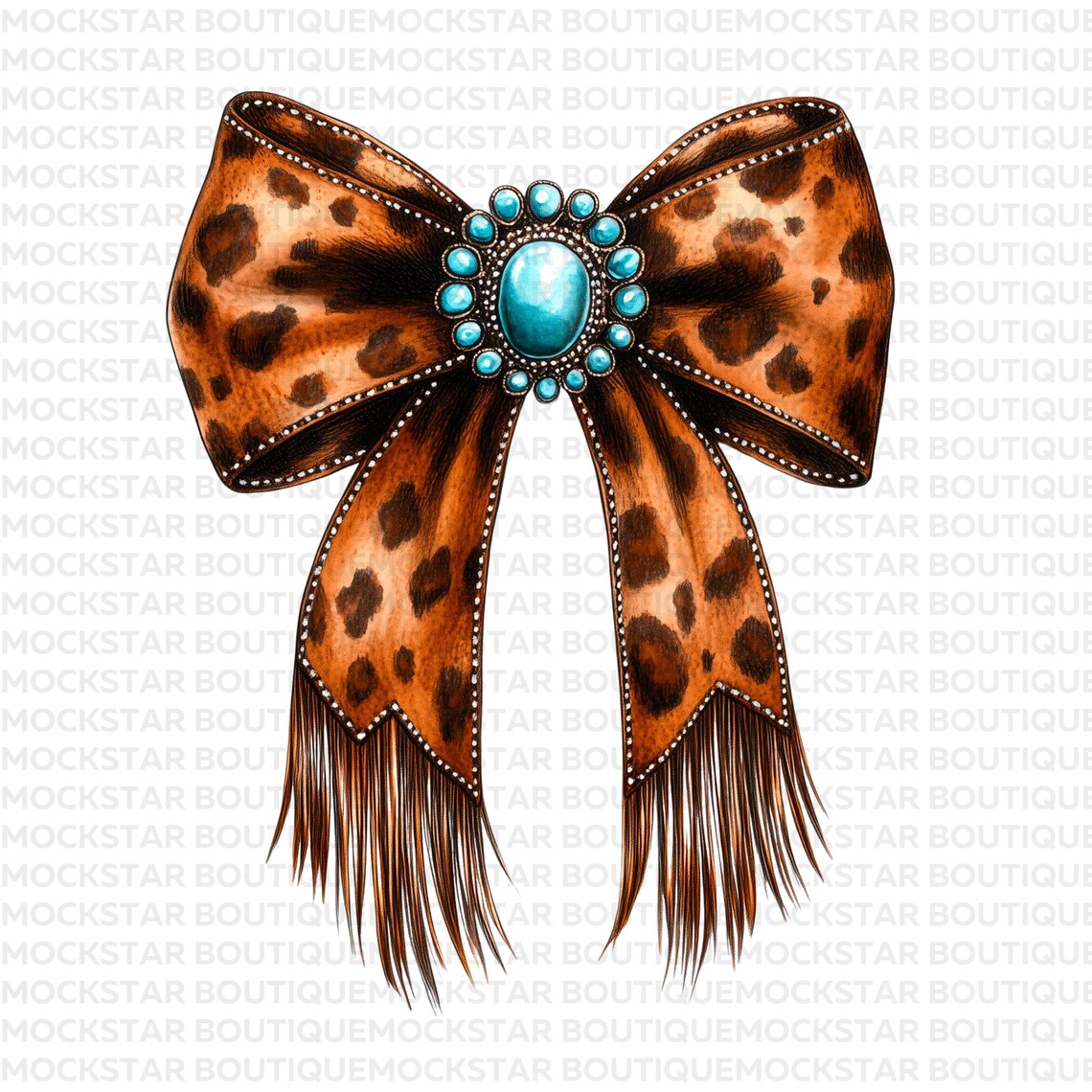 Western PNG Coquette Cowgirl Leopard Bow Digital Download PNG ...