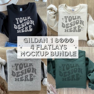 Gildan 18000 Mockup Bundle Green Gildan Mock up Bundle Sand Gildan Sweatshirt Mockup Gildan 18000 Black Gildan folded Sweatshirt Mock ups