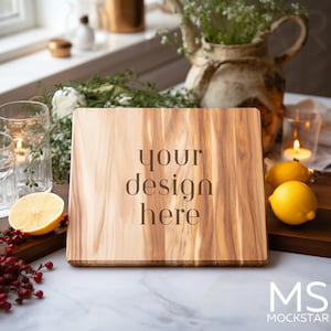 Cutting Board Mockup Wooden Cutting Board Mockup Wooden Board Mock up Wooden Cutting Board Mock ups Christmas Mockup Fall Mockup Wood Board
