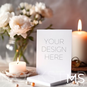 Greeting Card Mockup White Invitation Mockup Bundle Stationary Mockup Card Mock Up Bundle Canva Mockup Birthday Card Mockup 5x7 Card Mockups