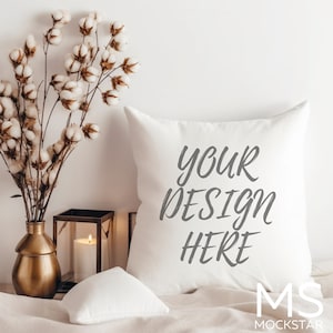 Pillow Mockup Styled Pillow Mockup Boho Throw Pillow Mockup Farmhouse Pillow Mockup Accent Pillow Mockup Pillow Mock Up Blank Pillow Mockup