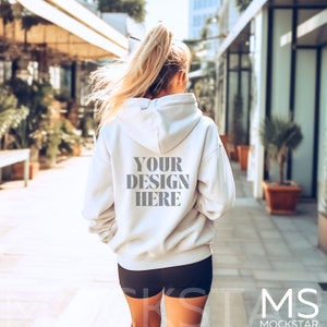 Gildan 18500 Mockup White Gildan 18500 Mockup Bundle Gildan 18500 Mock Up Sweatshirt Mockup White Gildan 18500 Oversized Hoodie Mockup White