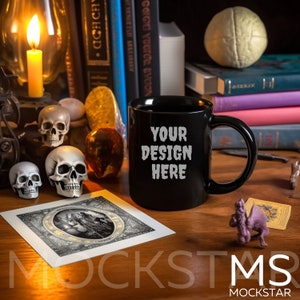 Mug MockUps Black Coffee Cup Mock up Bundle Mock Up Stock Photo Coffee Cup Mockup Halloween Mockup JPG Digital Download Coffee Mug Mock Ups