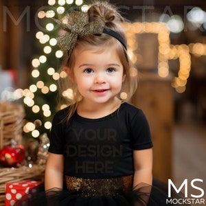 Kids Bella Canvas 3001 Black Kids Shirt Mockup Bundle T-Shirt Mock up Christmas Mockup Toddler Black Tshirt Mock Ups Tshirt Mockup Bundle
