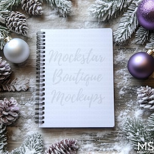 Spiral Notebook Mockup Blank Spiral Notebook Mock up Planner Mockup Christmas Mockup Bundle Journal Mockup Cook Book Mockup Mockups Mock ups