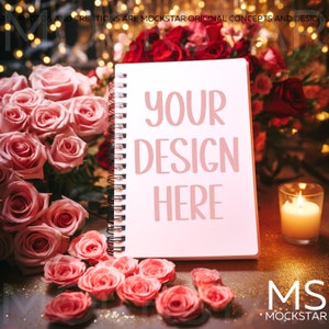 Spiral Notebook Mockup Blank Notebook Mockup Planner Mockup Journal Mockup Bundle Valentines Day Mockup Book Mock Ups Spiral Journal Mock up