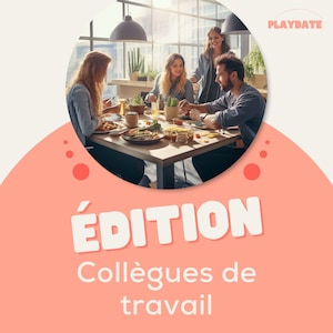 Jeu Conversationnel | Édition Collègues de travail | Cartes de jeu à imprimer | Brise-glace
