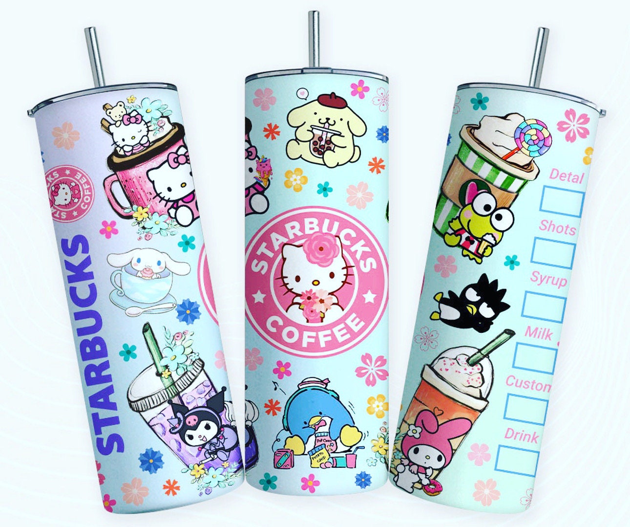 2025 Hello Kitty X Starbucks 50th Anniversary Tumbler – Stainless Steel 16oz, Collector's Gift