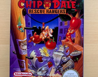 NES Replacement Box - Chip 'n Dale Rescue Rangers NO GAME included