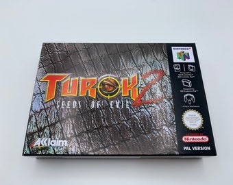 N64 Replacement Box & Tray - Turok 2 Pal Eur Multi 2 NO GAME included