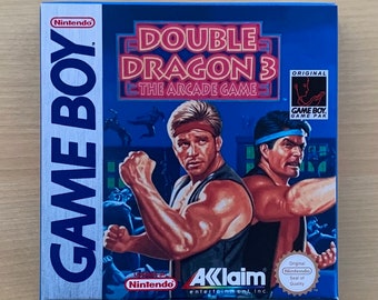 GB Replacement Box & Tray - Double Dragon 3 PAL ESP No Game included