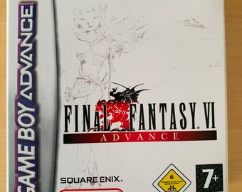 GBA Replacement Box & Tray - Final Fantasy VI Advance Pal Eur No Game included